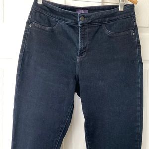 NYDJ Jeans Leggings Size 10 dark blue Denim